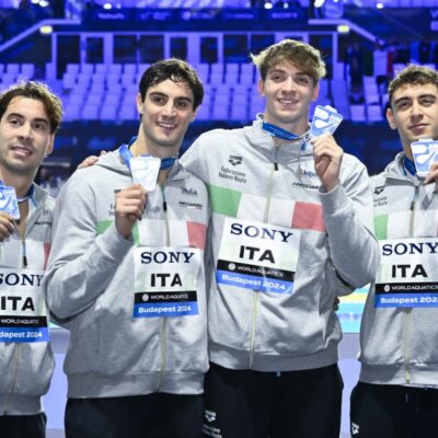 Nuoto, Deplano d'argento con la 4x100sl al Mondiale in vasca corta